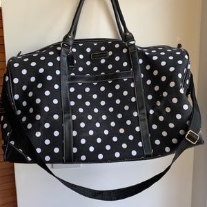 Adrienne Vittadini Polka Dot Weekender Bag